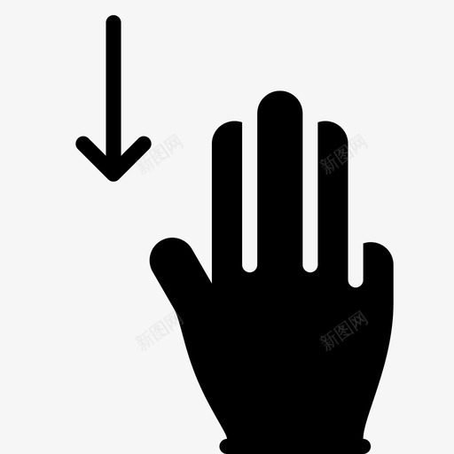 三个手指向下滑动平板电脑向下滑动图标svg_新图网 https://ixintu.com 三个手指向下滑动 动作 向下滑动 平板电脑 平滑填充手势 手 手势 方向 触摸