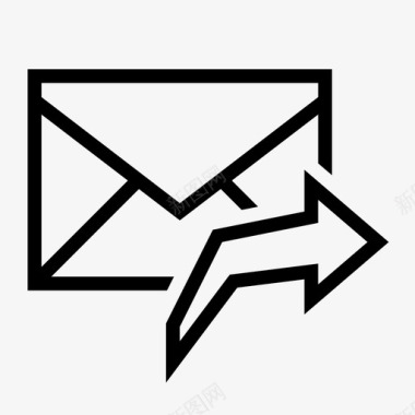 回复卡片电子邮件图标图标