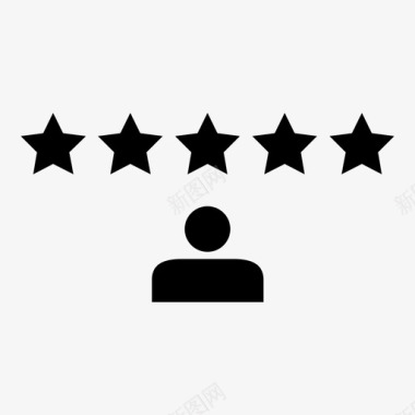 用户评级5星评论图标图标