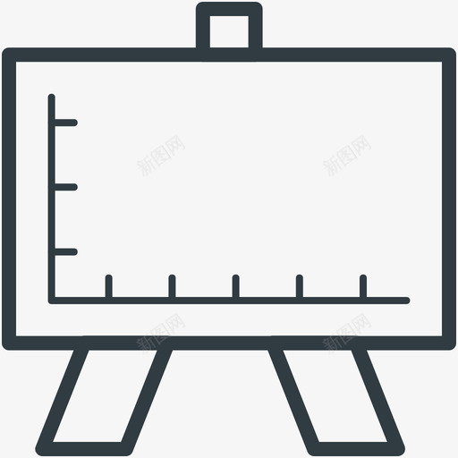 演示文稿工程线图标svg_新图网 https://ixintu.com 工程矢量线图标 演示文稿