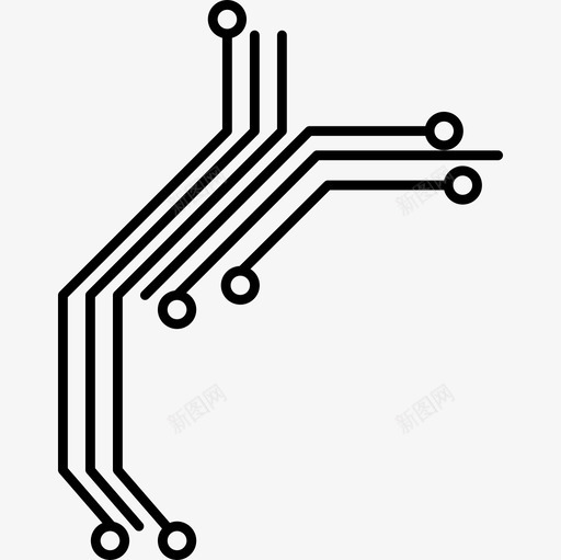 电子产品技术电子产品的电路印刷图标svg_新图网 https://ixintu.com 技术 电子产品 电子产品的电路印刷