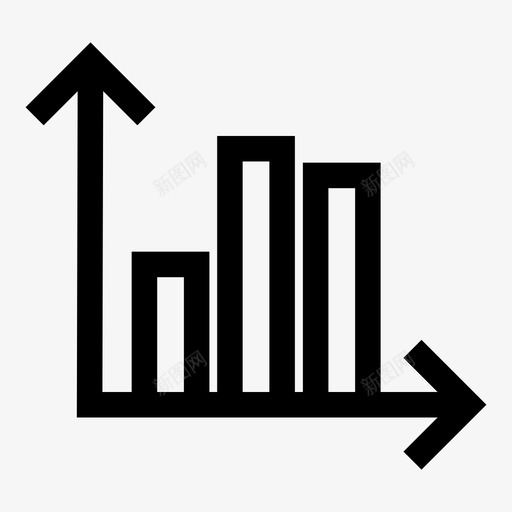 条形图显示更改统计信息图标svg_新图网 https://ixintu.com 业务计划 分析 图表 报告 显示信息 显示更改 条形图 用户界面 统计信息 表示数据 预测