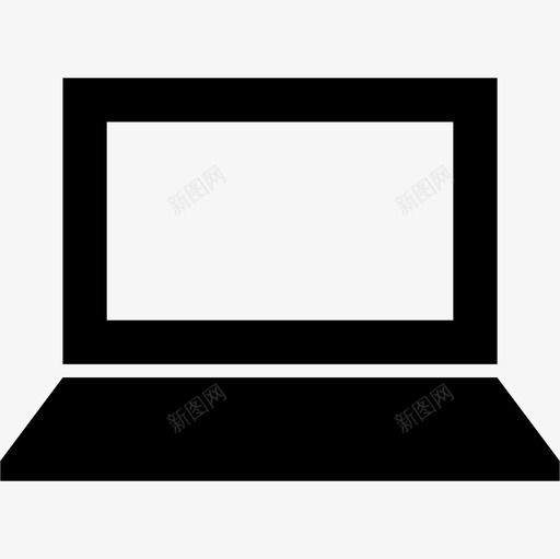 笔记本电脑正面打开视野电脑现代屏幕图标svg_新图网 https://ixintu.com 现代屏幕 电脑 笔记本电脑正面打开视野