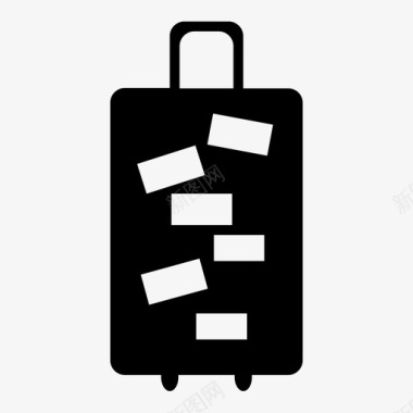 旅行箱旅行包旅游者图标图标