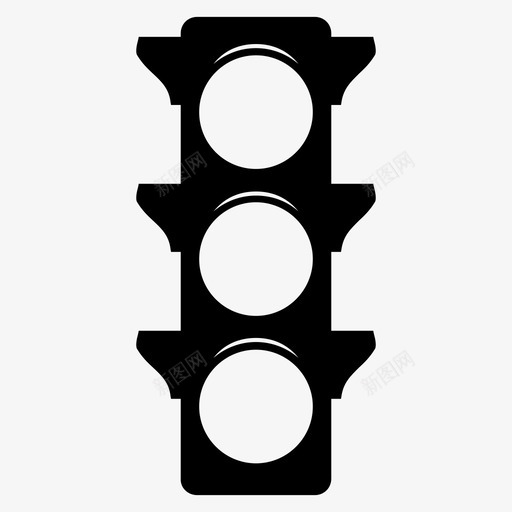 红绿灯停车标志图标svg_新图网 https://ixintu.com 停车 十字路口 控制 标志 红 红绿灯 绿 颜色 黄色