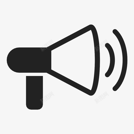 扬声器声音社交图标svg_新图网 https://ixintu.com 声音 扩音器 扬声器 社交 营销 静音 音量