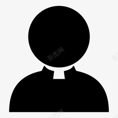 天主教神父教区念珠图标图标
