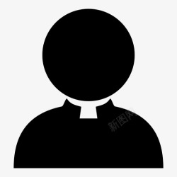 天主教神父天主教神父教区念珠图标高清图片