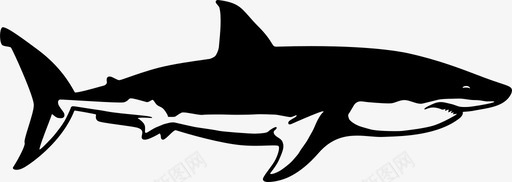 鲨鱼食肉动物鱼类图标svg_新图网 https://ixintu.com 捕食者 海洋 海洋生物 猎物 食肉动物 鱼类 鲨鱼