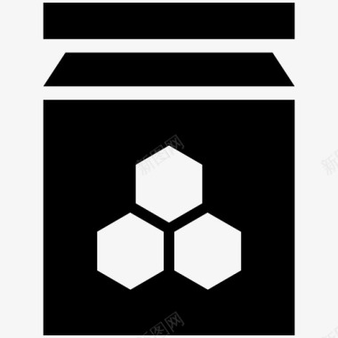 蜂蜜罐食物酷载体图标图标