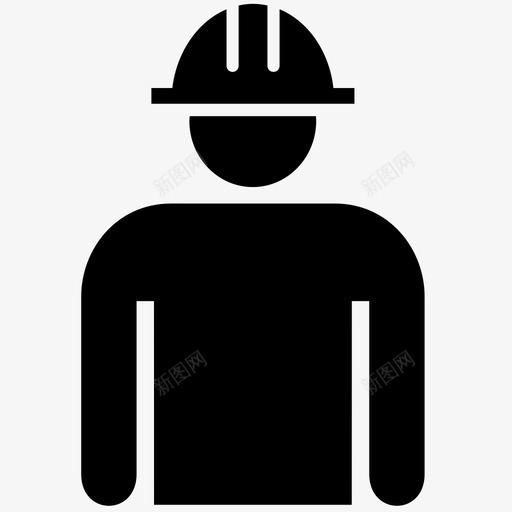 安全帽工焊工安全员图标svg_新图网 https://ixintu.com 升降机工 员工 安全员 安全帽 安全帽工 建筑工人 焊工 管道工