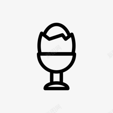 煮鸡蛋蛋黄视觉图标图标