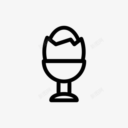 煮鸡蛋蛋黄视觉图标svg_新图网 https://ixintu.com 储存 危险 早餐 煮鸡蛋 白蛋白 研究 蛋黄 视觉 预测 食品和饮料