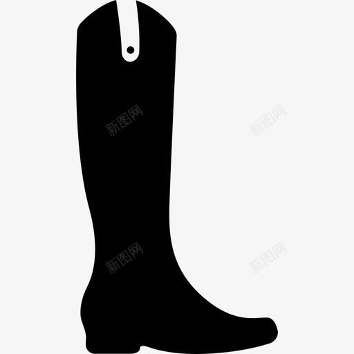 黑色长靴时尚多运动图标svg_新图网 https://ixintu.com 多运动 时尚 黑色长靴