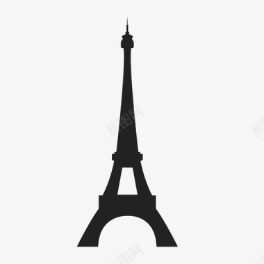埃菲尔铁塔巴黎纪念碑图标图标