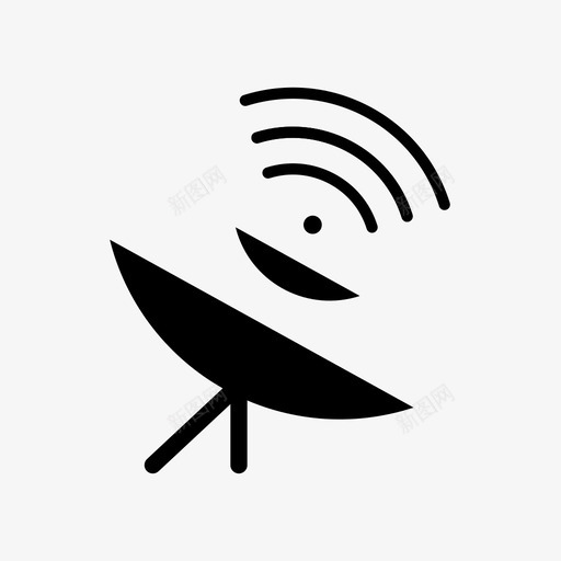 卫星wifi系统图标svg_新图网 https://ixintu.com wifi 信号 卫星 卫星天线 天文学 碟形天线 系统 通信 通信卫星 馈源