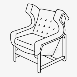 伏尔泰伏尔泰座椅现代主义图标高清图片