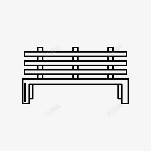 长凳广告公园图标svg_新图网 https://ixintu.com 休息 公园 坐下 广告 座位 放松 木头 长凳 长椅