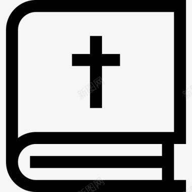圣经书籍教堂图标图标