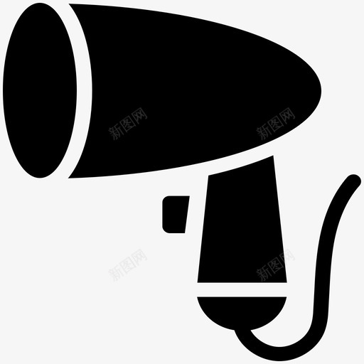 吹风机发廊酷标图标svg_新图网 https://ixintu.com 发廊酷矢量图标 吹风机