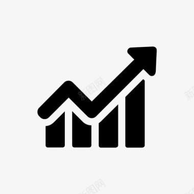 柱状图技术透镜图标图标