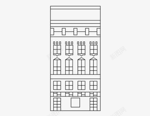 斯德哥尔摩大厦欧洲建筑详细建筑图标图标