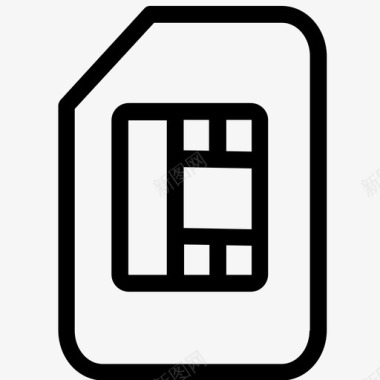 sim卡智能手机规格图标图标