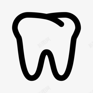牙齿犬齿牙医图标图标