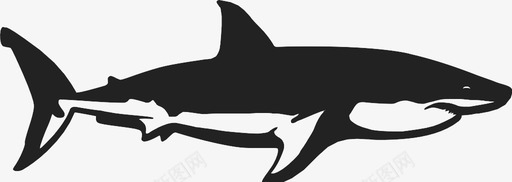 鲨鱼血食肉动物图标图标