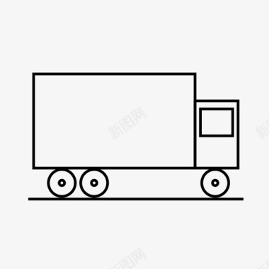 卡车运输半挂车图标图标