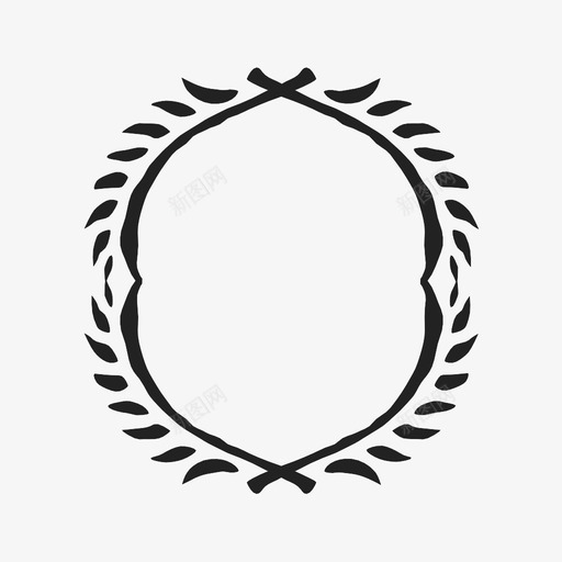 镜子复古形状图标svg_新图网 https://ixintu.com 圆形 复古 形状 绘画 绿色植物 花环 装饰 设计 边框 镜子