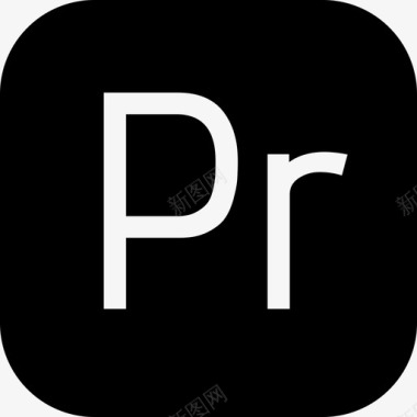 adobepremierepro文件类型固态图标图标