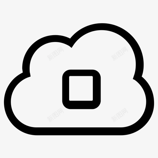 云摄像头安全保护图标svg_新图网 https://ixintu.com ui图标 云图像 云图片 云摄像头 云照片 保护 保持监视 在线媒体 安全 监视器 隐藏