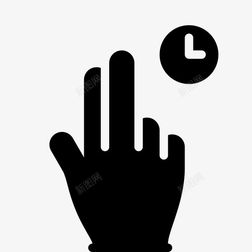 两个手指轻按按住轻按选择图标svg_新图网 https://ixintu.com 两个手指轻按按住 平滑填充手势 手 手势 手指 按 时钟 触摸 轻按 选择