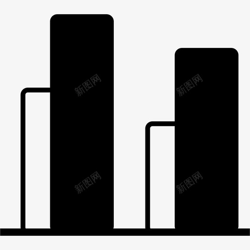 双条图形界面符号数据分析图标svg_新图网 https://ixintu.com 双条图形界面符号 数据分析
