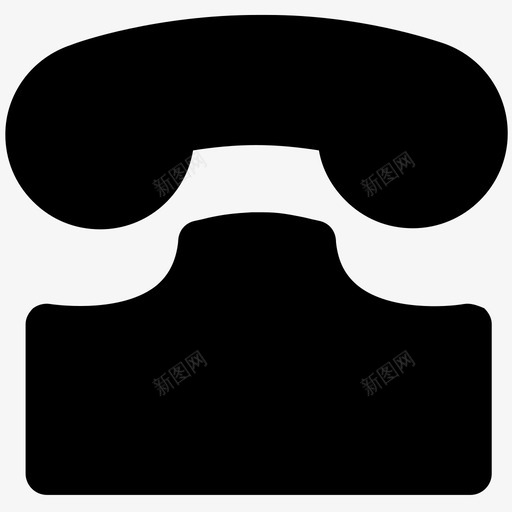 电话机电信通话图标svg_新图网 https://ixintu.com ip电话机 拨号 电信 电话机 皮卡 设计和开发大胆的固体图标 通信 通话 铃声