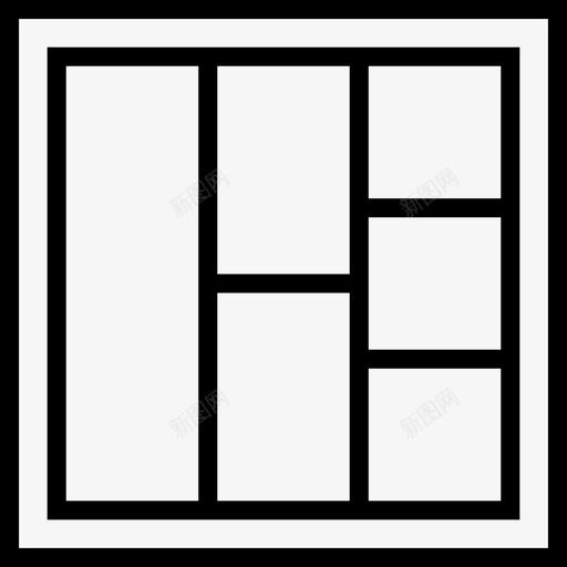6向上工具瓷砖图标svg_新图网 https://ixintu.com 6向上 smashicons设计大纲 工具 平铺 形状 瓷砖 符号 设计