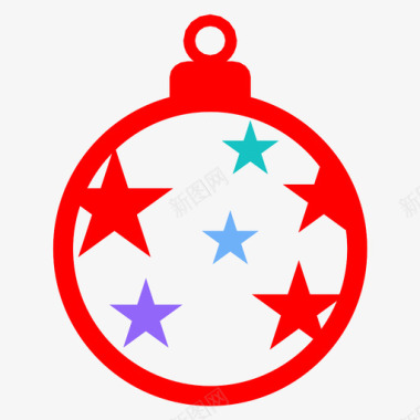 圣诞饰品圣诞树装饰这一天图标图标