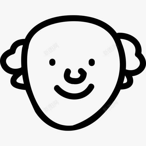 老人手绘脸人手绘图标svg_新图网 https://ixintu.com 人 手绘 老人手绘脸