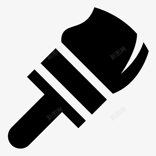 油漆刷制造头发图标svg_新图网 https://ixintu.com 制造 刷毛 头发 油漆刷 艺术家 颜色