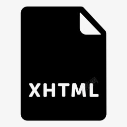 XHTML扩展xhtml文件200个文件扩展名图标高清图片