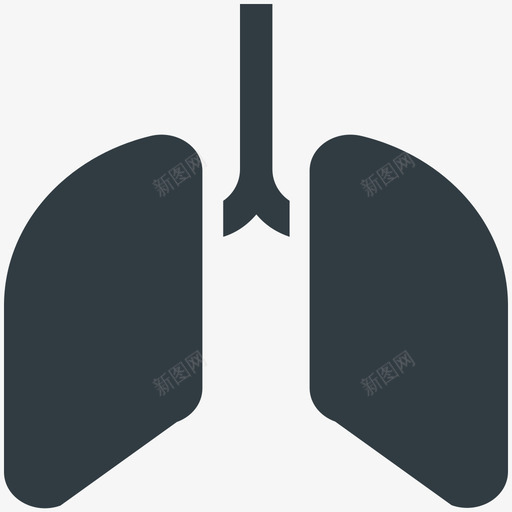 人体肺部医学健康冷载体图标svg_新图网 https://ixintu.com 人体肺部 健康 医学健康冷载体图标