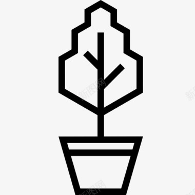 树盆栽种植图标图标