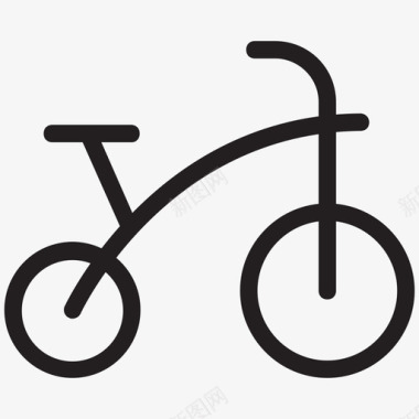 自行车自行车手把手图标图标