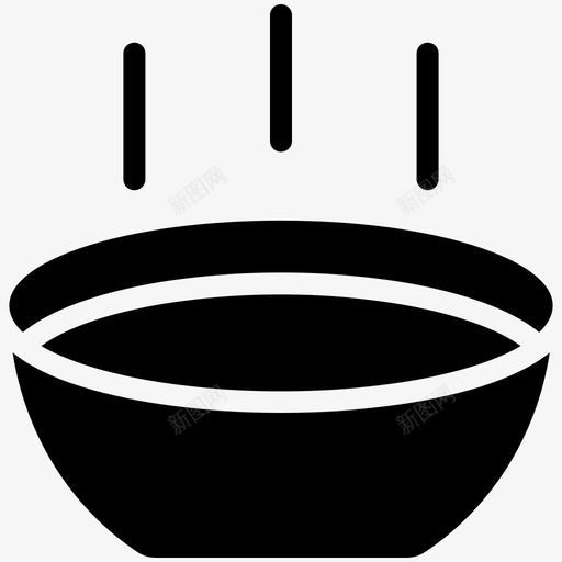 汤汤碗饭图标svg_新图网 https://ixintu.com 中餐 汤 汤碗 浓汤 液体 热汤 精粥 肉汤 食物 食物酷载体图标 饭