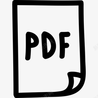 Pdf文件手绘符号标志手绘图标图标