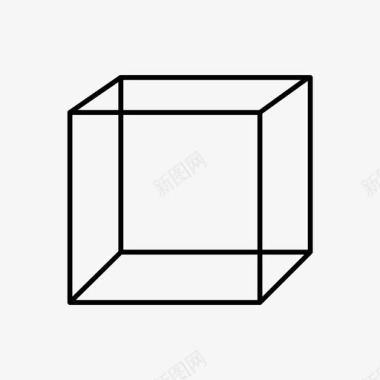 立方体六尖头图标图标