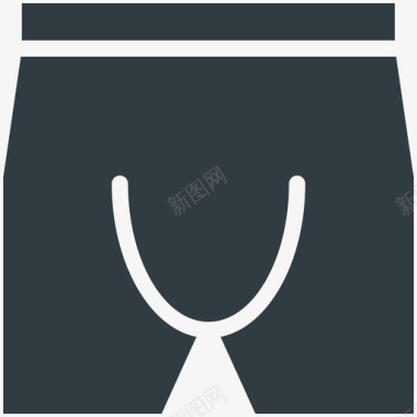 百慕大短裤时尚和服装酷标图标图标