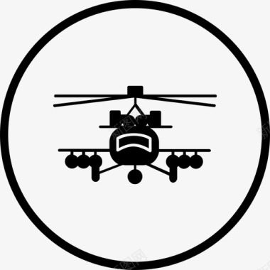 直升机道具飞机军用图标图标