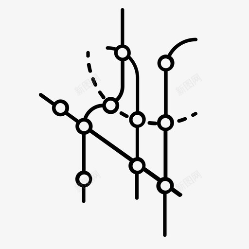 地铁地图物流方法图标svg_新图网 https://ixintu.com 地铁地图 方案 方法 物流 策略 系统 计划 路线 车站